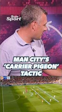 Man City's 'carrier pigeon' tactic eliminated Man Utd's man advantage #shorts #football