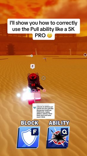Replying to @Toji Pull ability: full pro guide EXPLAINED #fyp #roblox #bladeball