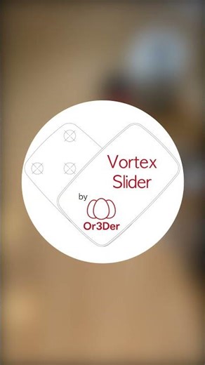 VortexSlider by Or3Der :: Rotate and Back #3dprinted #vortexslider #or3der #edc #fidget #slider