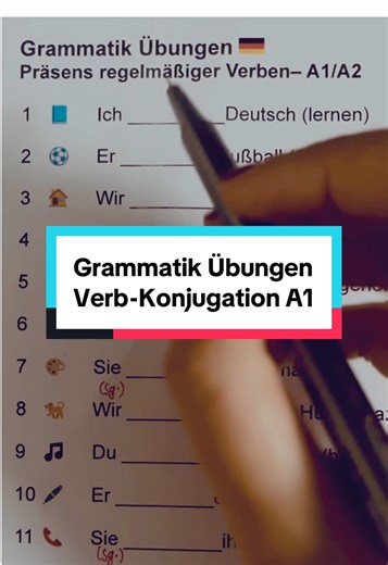 Understanding Verb Conjugation in German A1 Level