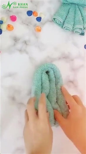 Mẹo biến khăn tắm thành chú sứa đại dương chỉ với vài bước đơn giản #khannamphong