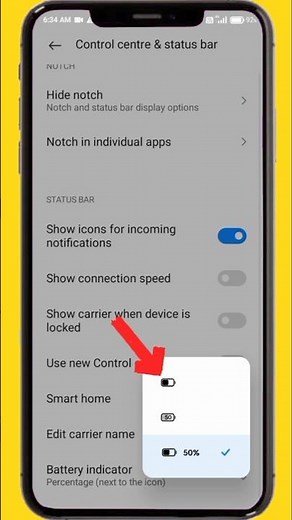 How to Enable Battery Percentage on Redmi Mobile #shorts #viralvideo#tech