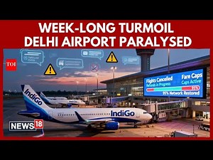 'Grounded' Passengers stranded at New Delhi airport as IndiGo cancels hundreds of flights | N18G