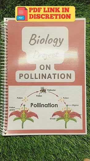 Biology Project File Class 12th || Project On Pollination || #diy #project #class12 #biology