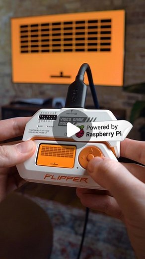 Flipper Zero on Instagram: "Introducing the Video Game Module, developed in collaboration with Raspberry Pi @raspberrypi. Now you can connect your Flipper Zero to a TV 🖥️ The module is based on RP2040 microcontroller, the same as in the Raspberry Pi Pico 🍓 board. Built-in motion-tracking sensor can be used in games and apps. The firmware and schematics of the module are completely open-source, so we’re excited to see the ideas our community will come up with! Now available in the Official Flip