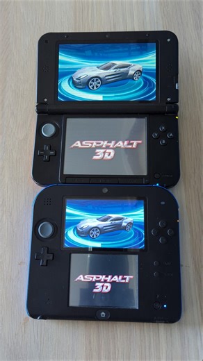 Asphalt 3D- Nintendo 3DS XL vs 2DS Speed Comparison