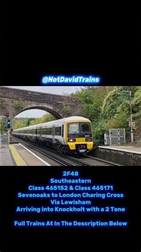 BREL Class 465s Arrive into Knockholt for Charing X with a 2 Tone #trains #shorts