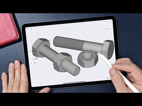 Modeling Bolt and Nut 🔩 on iPad | Shapr3D