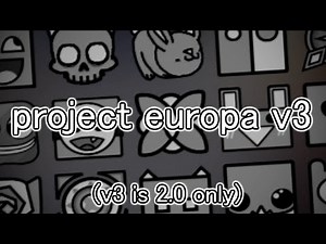 geometry dash 2.0 ~ project europa v3 texture pack mix