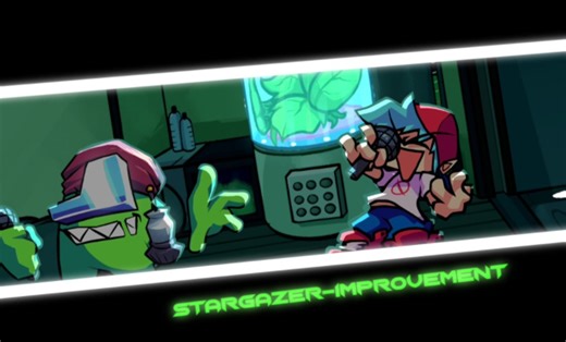 [FNF]神曲警告×光污染 超级炫酷的Stargazer