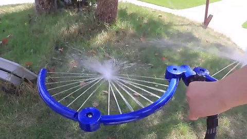 360° Tree Water System Tree Watering Ring Flower Sprinkler Garden Watering Circle Irrigation System for New Tree Outdoor Plants Raised Garden Beds Shrubs Plants, Flower Beds (4)