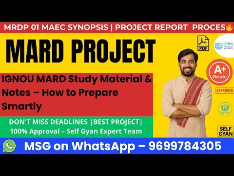 IGNOU MARD Study Material & Notes – How to Prepare Smartly BY SELF GYAN