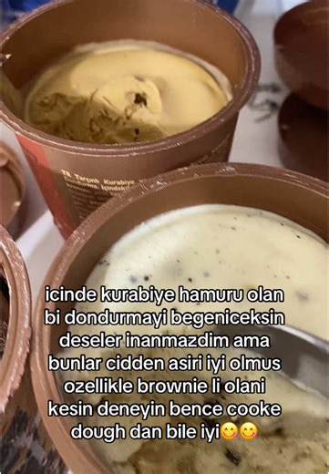 hic begenmemisler bunlari ama ben sevdim baya yeni bagimliligim😻😻 #algida #cookiedough #icecream #dondurma