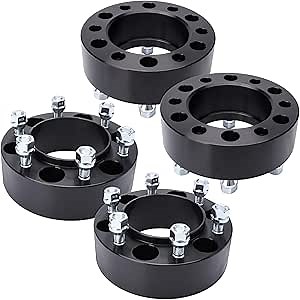 IRONTEK 2in 6x139.7mm Hubcentric Spacers (12x1.5 Studs, 106mm Hub Bore) 6x5.5 Wheel Spacer Adapters Fit for Toyota Tacoma/ 4Runner/ Tundra/FJ Cruiser; for Lexus GX460 GX470 (4PCS)