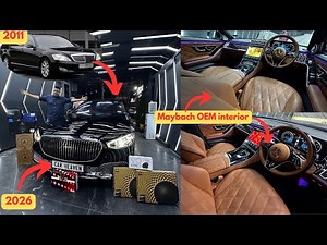 Mercedes Restoration: S Class 2011 Converted into Maybach [Interior] - First Time In India 🇮🇳 | Benz