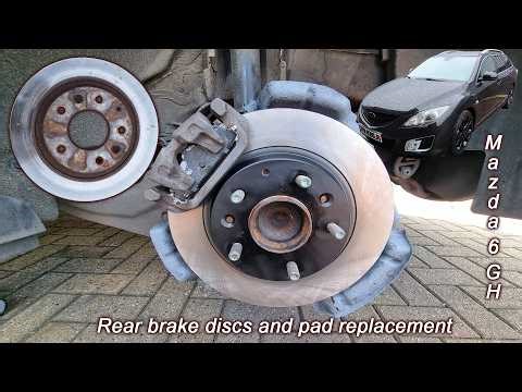 Rear Brake Disc and Pad replacement On 2010 Mazda 6 GH