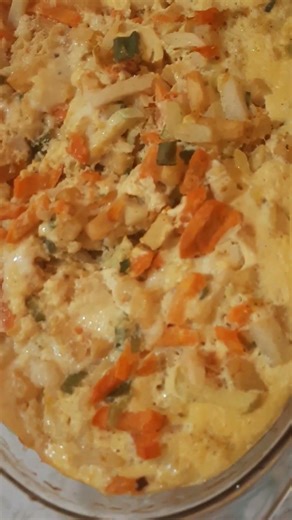 TODAY'S LUNCH - VEGETABLE SOUFFLÉ WITH BUFFALO MOZZARELLA
