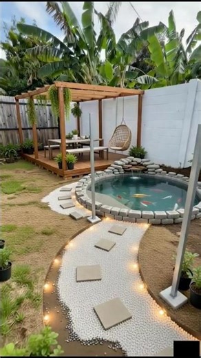 Turning an Empty Backyard into a Dream Koi Pond - Time-lapse Build🌊✨