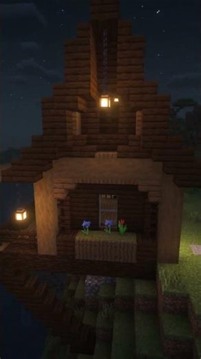 崖の上の家 house on the cliff #minecraft #建築 #build