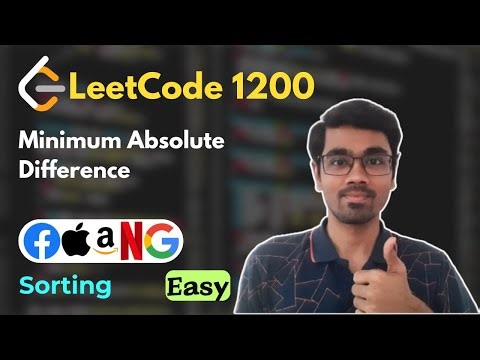 Minimum Absolute Difference | LeetCode 1200 | Sorting