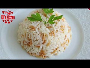 Rice Pilaf with Orzo : Amazing Turkish Pilav