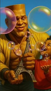 Giant Dad’s Sweet Moment With His Mini-Me"