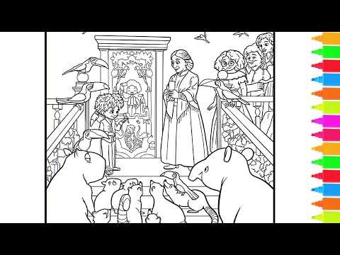 Coloring Disney Encanto - Antonio's Gift Ceremony, Mirabel didn't Get a Gift | Coloring Pages