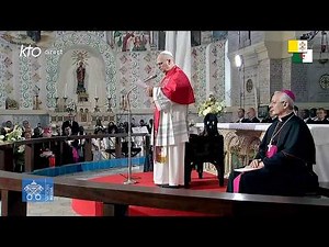 Rencontre avec la communauté algérienne en la basilique Notre-Dame d'Afrique à Alger #PapeenAlgérie
