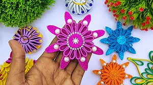 163K views · 7K reactions | Foam Paper Snowflakes For Christmas | Easy Christmas Snowflakes Making Tutorial Step By Step #RoomDecorationsSnowflakes #EasySnowflakesMaking #HandmadeChristmasSnowflakes | Entertaining Arts | Facebook