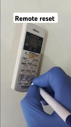panasonic inverter AC remote reset karne ka tarika #airconditioning