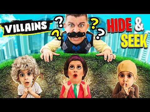 VILLAINS HIDE & SEEK CHALLENGE! Granny, Hello Neighbor, Scary Teacher, Grandpa (2021 Edition)