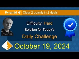 Microsoft Solitaire Collection: Pyramid - Hard - October 19, 2024