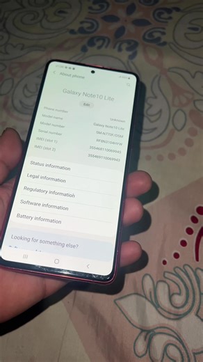 Samsung galaxy note 10 lite 6/128 Non open set