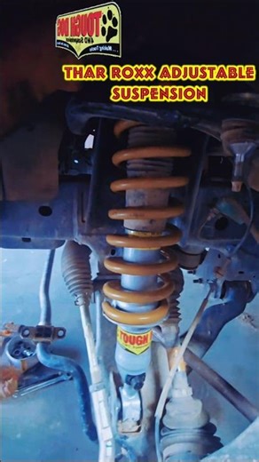Thar Roxx Tough Dog Adjustable Suspension installed @costuless4x4 #shorts #ytshorts #youtubeshorts