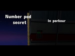 Parkour Number pad secret - Roblox Parkour