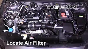 How to Change Engine Air Filter: 2018 Honda Accord LX 1.5L 4 Cyl. Turbo