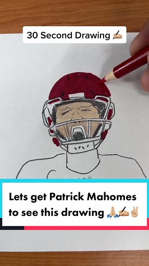 Help me get Patrick Mahomes to see this 🙏🏼✌🏼 @chiefs #rmdesigns15 #fyp #tiktokartists #nflart #patrickmahomes #roadto100k #helpme #artistsoftiktok