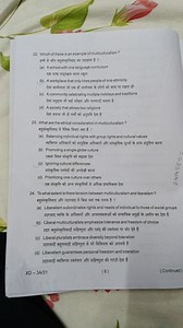 22. Which of these is an example of multiculturalism?इनमें से ... | Filo