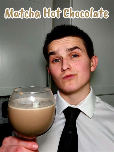 Creamy Pistachio Matcha Protein Hot Chocolate Recipe