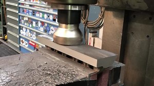 39K views · 823 reactions | Using the new 3” facemill in the K&T to machine the bottom side of the 9” Rucker straight edges. Running around 350 SFM. First pass feeding 16 ipm, and next few passes I went up to 22 imp. Handling it with ease.  | Abom79 | Facebook