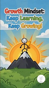 Growth Mindset Explained | The Secret to Success 🌱💪 | Stickman Animation