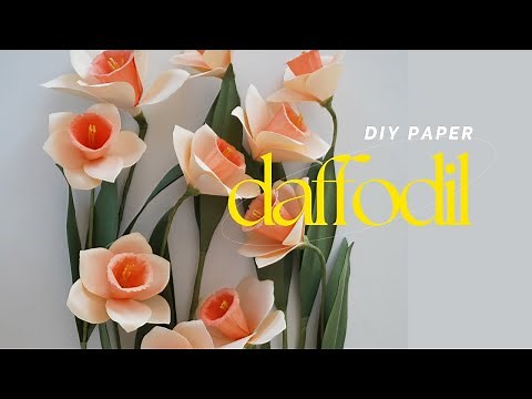 DIY Paper Daffodil Tutorial | Easy Spring Flower Craft
