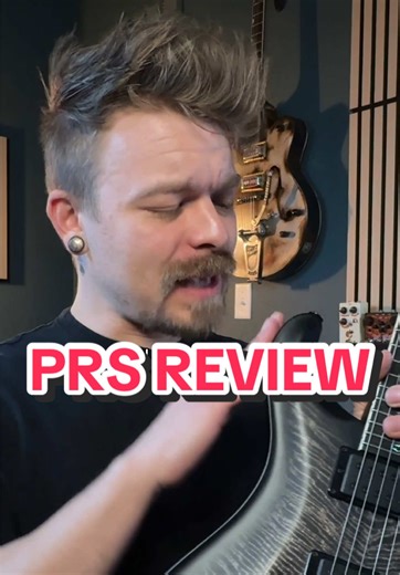 It was a pleasure babysitting this guitar for a little bit🖤 Dropping the full review on the PRS Mark Holcomb Core guitar🔥🔥🔥🔥 definitely go check it out! This is one of the first PRS Guitars that made me think: “I NEED IT!” -insert spongebob screaming meme here 🧽 #guitar #prsguitars #markholcomb #periphery
