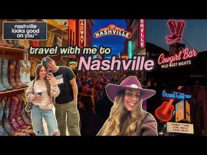 NASHVILLE TRAVEL VLOG 🎸🤠 Broadway Honky Tonks, Southern Food & Exploring Music City