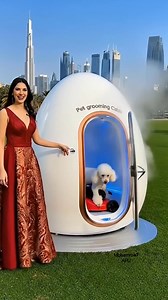 552K views · 685 reactions |  American-Made AI Pet Grooming Pod: The Future of Dog Haircuts in Dubai! ✂️ #AIInnovation #USA #fyp #reels #trending | Mohammad Apu | Facebook