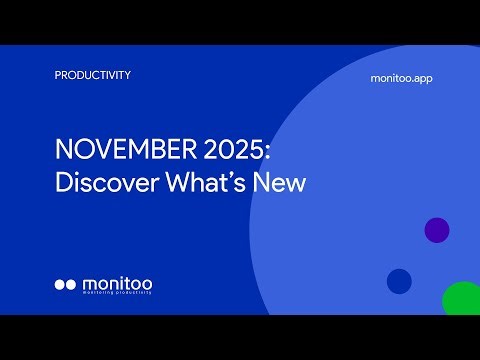 Monitoo November 2025 | Machine Summary + Productivity Classification