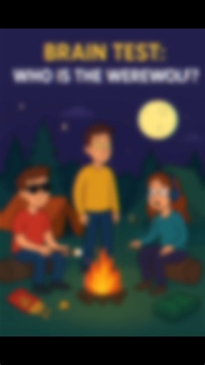1.4K views | 易 Brain Test: Who Is the Werewolf?  Can you spot who’s hiding their true nature under the full moon?  Look closely — one of them seems a little too drawn to the moonlight…  Comment your answer below!  #BrainTest #PuzzleTime #WhoIsTheWerewolf #MindGames #SpotTheClue #FunQuiz | QuirkLab | Facebook