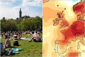 Scots set for 25C scorchers as 500 mile-wide heat plume brings warm weather