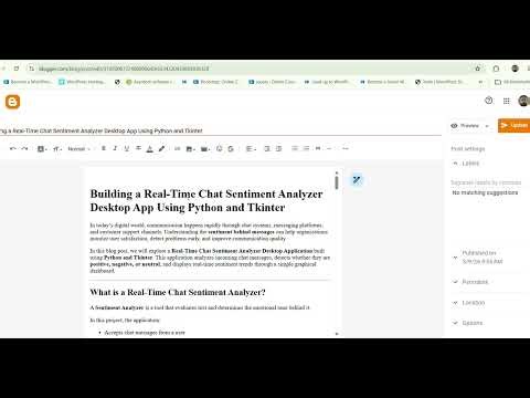 GaganData Solutions Real-Time Chat Sentiment Analyzer destop App