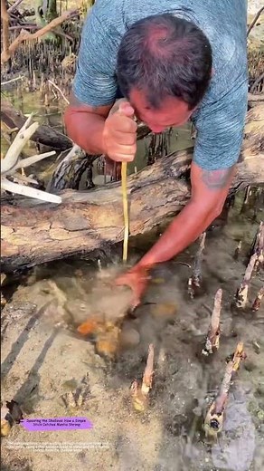 Spearing the Shallows: How a Simple Stick Catches Mantis Shrimp